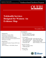 Cover of Telehealth Services Designed for Women: An Evidence Map