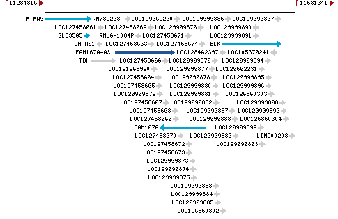 Genomic Context describing neighboring genes