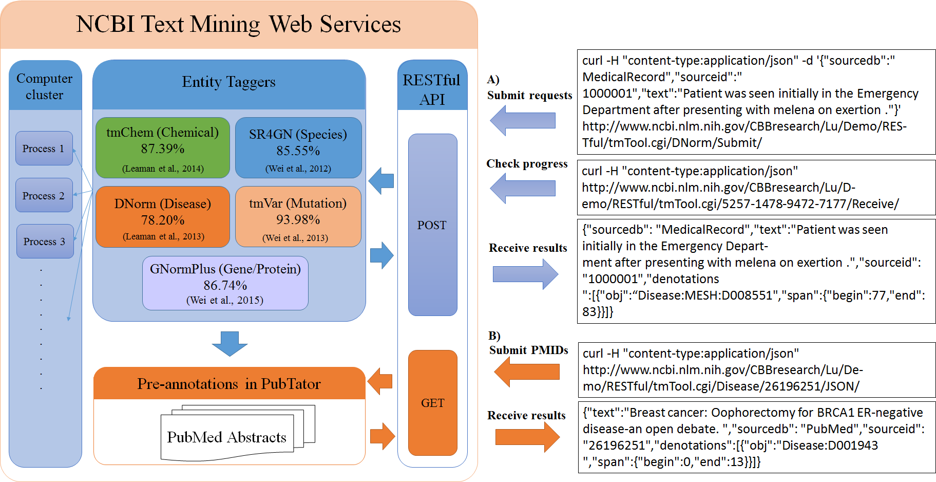 Overview of the NCBI text mining web services